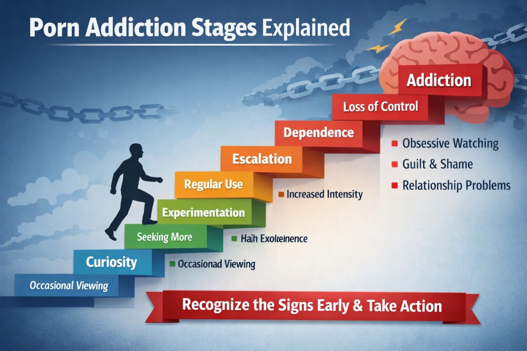 Porn Addiction Stages: 7 Shocking Warning Signs You Must Know